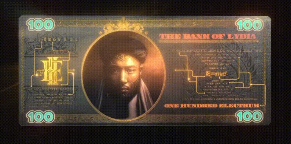 ONE HUNDRED Electrum Plate (100エレクトラム紙幣)