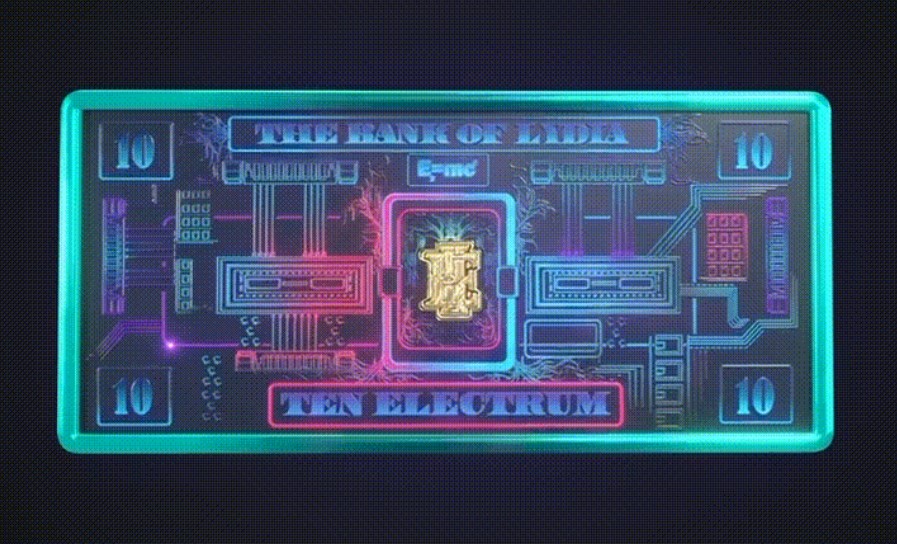 TEN Electrum Plate (10エレクトラム紙幣)